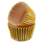 Depposite Cupcake Kalıbı Pet Kapsül Kek KALIBI48X34 mm - 100 Adet Fiyonklu Sarı