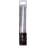 Depposite Doğum Günü Pasta Mumu Pastel 16 cm - 6'lı Gümüş