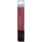 Depposite Doğum Günü Pasta Mumu Pastel 16 cm - 6'lı Kırmızı