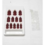 Depposite Mat Bordo Tak Çık Tırnak Seti Yapışkanlı Takma Tırnaklar 12 Li