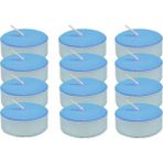 Depposite Mavi Dekoratif Mini Tea Light Yuvarlak Mum 50'li