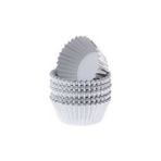 Depposite Metalik Folyo Cupcake Kalıbı Muffin Pet Kapsül No:3 - 150 Adet Gümüş 3.5 cm