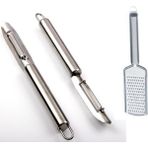 Depposite Soyacak ve Rende 2li Set Paslanmaz Çelik Inox