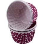 Depposite Vıp Cupcake Kalıbı Büyük Boy 62*40 mm - 50'li Puantiyeli Mor