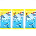Derby 13'lü Tek Bıçaklı 3 Paket Banyo Tıraş Bıçağı