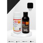 Derby Deri Mont Boyası ve Sabitleme Cilası 100 G Set siyah