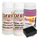 Derby Mont Deri Direksiyon Koltuk Deri Boyası 4 Parça Set 100ml