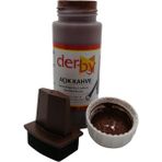 Derby Mont Direksiyon Koltuk Deri Boyası 100ML ve Saplı Sünger 1 Adet - Açık Kahverengi