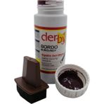 Derby Mont Direksiyon Koltuk Deri Boyası 100ML ve Saplı Sünger 1 Adet - Bordo