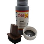 Derby Mont Direksiyon Koltuk Deri Boyası 100ML ve Saplı Sünger 1 Adet - Gri