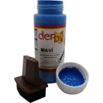 Derby Mont Direksiyon Koltuk Deri Boyası 100ML ve Saplı Sünger 1 Adet - Mavi