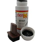 Derby Mont Direksiyon Koltuk Deri Boyası 100ML ve Saplı Sünger 1 Adet - Siyah