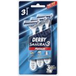 Derby Samurai Platinum 3 Bıçaklı 3 Lü Poşet Blisterli