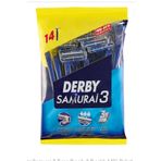 Derby samuray 3 bıçaklı 14 adet derby samurai