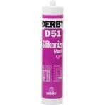 Derby Silikonize Mastik Beyaz 500GR - 10 Adet