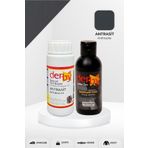Derby Special Antrasit Deri Boyası ve Cilası 100 ml - 2'li Set / Mont Eşya Çanta Deri Boyası