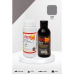 Derby Special Deri Boyası ve Cilası - 2'li Set / Mont - Eşya - Çanta - Cüzdan - Kemer 100 ml - Kartela Renkleri - Gri