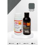 Derby Special Deri Boyası ve Cilası - 2'li Set / Mont - Eşya - Çanta - Cüzdan - Kemer 100 ml - Kartela Renkleri - Koyu Gri