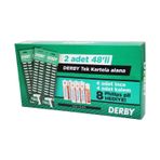 Derby Tek Bıçak Kartelalı Jilet 96 Parça 4 Kalem 4 Ince Pil Hediyeli GO5060GOK150958