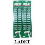 Derby Tek Bıçaklı Kullan At 96 Adet Tıraş Bıçağı