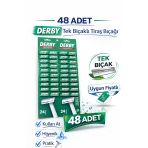 Derby Tek Bıçaklı Tıraş Bıçağı Avantajlı Paket Seçenekleri 48 Adet
