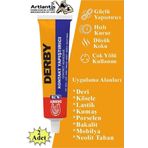 Derby Yapıştırıcı 40 Gr Tüp 2 Adet Kontakt Sıvı Yapıştırıcı Deri Kösele Lastik Kumaş Porselen Mobilya Yapıştırıcı