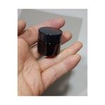 dercam BOŞ CAM KREM KAVANOZU, 10 ML, ( 5 ADET SİLİNDİR MODEL.AMBER KAVANOZ KAPAKLI