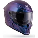 DerdG Inferno Chatoyant Mor Kask ( Güneş Vizörlü )