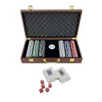 Deri Çantalı Poker Seti 300 Parça Chip Ve 2 İskambil Kağıdı Destesi