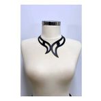 Deri Choker, Göz Detaylı Choker Kolye
