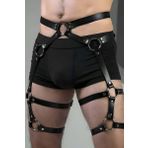 Deri Erkek Bacak Harness, Erkek Jartiyer, Erkek Fantezi Aksesuar - Brfm167