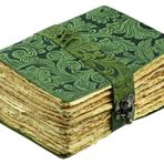 Deri Günlük - Antika El Yapımı Deckle Kenar Vintage Kağıt Deri Ciltli Günlük - Gölgeler Kitabı Günlüğü - Deri Eskiz Defteri - Çizim Günlüğü - Harika Hediye (Yeşil) (7X5 Kilit Yeşili)