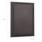 DERİ KAPAK DEFTER AJANDA TARİHSİZ KARELİ 14X20 CM