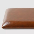 Deri Kare Sandalye Minderi Sünger Koltuk Minderi Su Geçirmez Kaymaz Sandalye Pedi Bar Tabureleri Yüksek Tabureler Restoran Sandalyeleri Dış Mekan Koltukları için (Palm Curry 45 cm/17,7 inç)