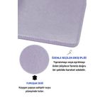 Deri Mouse Pad Dikişli Kenar Çift Yönlü Kullanım Masa Matı Sümen 70x30 L Lila