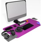 Deri Mousepad Oyuncu 80X40CM Matı Laptop ve Bilgisayar Uyumlu Geniş Gaming Masa Sümeni ve Mouse Pad Ofis Uyumlu Mürdüm