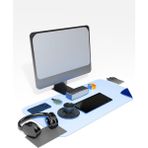 Deri Mousepad Oyuncu 80X40CM Matı Laptop ve Bilgisayar Uyumlu Geniş Gaming Masa Sümeni ve Mouse Pad Ofis Uyumlu - Turkuaz