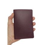 Deri Pasaportluk Kredi Kartlıklı Para Bölmeli Pasaport Kılıfı Bordo