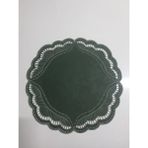 Deri Ranner Sunumluk Amerikan Servis - Haki - 38 x 38 cm