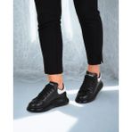 Deri Şeffaf Günlük Sneaker Ayakkabı Alexander Mcqueen Ithal - Beyaz - Siyah