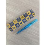 Deri Seyahat Kılıflı Uzman Eğimli Uçlu Cımbız, GlamTweeler Sharp & Precision Paslanmaz Çelik Cımbız, Kaşlar, Yüz Kılları ve İnce Kılları Çıkarma için (Sparkle Royal Blue & Aqua)