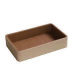 Deri Tepsi Anahtarlık Takı Ve Kozmetik Organizatör Ev Dekorasyonu Çok Renkli 25x16x5 cm(Color 1)