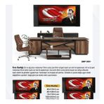 Deri Üzeri Uv Baskılı Çerçeveli Makam Atatürk Panosu 1-100 200