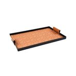 Deri Vale Tepsisi Dokuma Depolama Organizatör Dikdörtgen Kozmetik Masası Anahtar Ev(Rectangle 1)