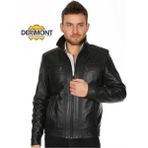Deri Work Hakiki Deri Siyah Erkek Deri Mont Dört Cepli Spor Deri Ceket - 3XL - 0 - Siyah