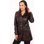 Deri Work Hakiki Deri Siyah Loretta Kadın Ceket - 2XL - 0 - Siyah