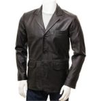 Deri Work Hakiki Deri Taba Erkek Deri Mont Dört Cepli Fermuarlı Deri Ceket - 0 - Siyah - 3XL
