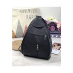 Deribag Hakiki Deri Kadın Sırt Çantası Siyah 25*36*16 Cm