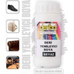 Deribo Deri Eşya, Ayakkabı, Koltuk, Direksiyon, Çanta, Deri Yenileyici Boya. 100ML. Sünger Hediyeli. - Beyaz