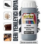 Deribo Deri Eşya, Ayakkabı, Koltuk, Direksiyon, Çanta, Deri Yenileyici Boya. 100ML. Sünger Hediyeli. - Koyu Gri